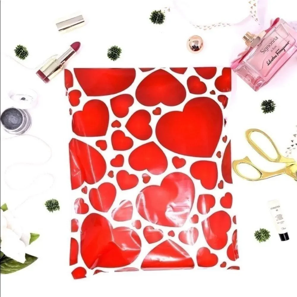 Poly mailers Insert cards Stickers Valentine